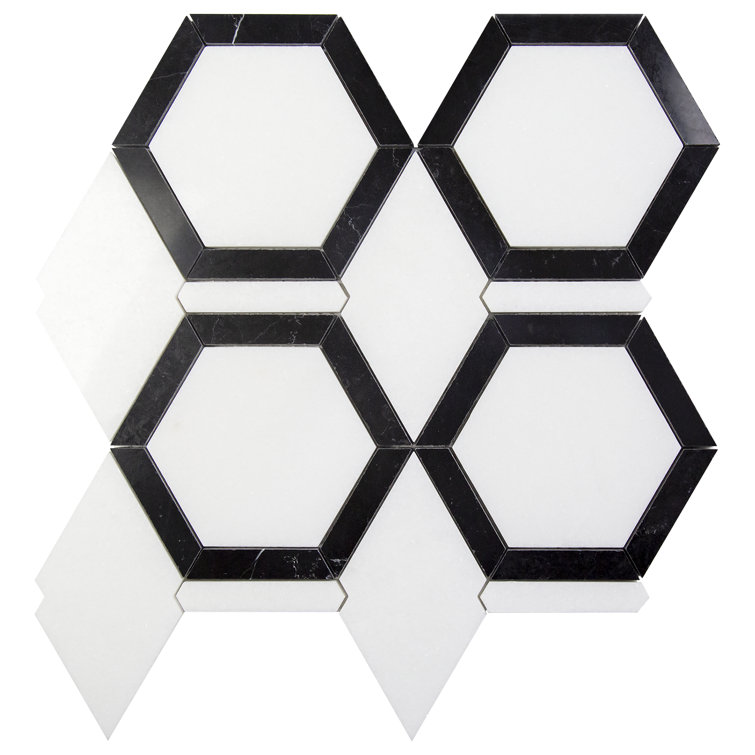 KDC Tile and Marble Random Sized Marble Novelty Mosaic Wall & Floor